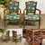 Pair of Louis XVI style beech armchairs from the 19th century - W=55.5cm, H=87cm, seat H=38cm, D=52cm.