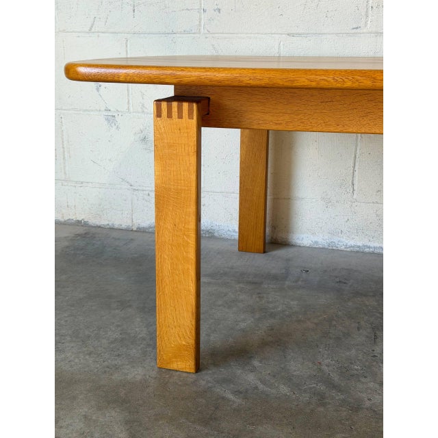 Oak Coffee Table Mid-Centuryl Modern Mid-Century Modern 1970s For Sale - Image 11 of 11