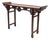 Vintage Chinese Oriental Fretwork Carved Hardwood Altar Console Hall Table For Sale
