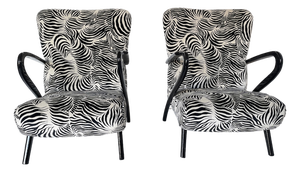 Vintage Lounge Chairs, 1950s, Set of 2