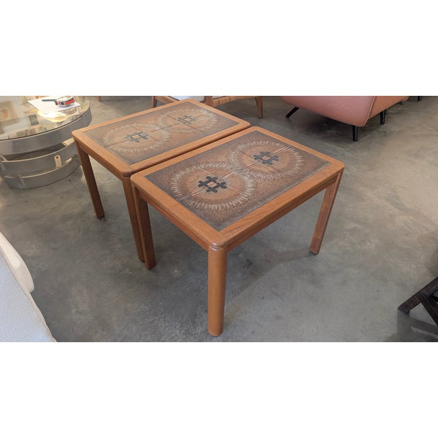 1970s Johannes Anderson Mid-Century Tile Top Tables For Sale - Image 11 of 17