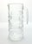 Vintage Geometric Grid Plaid French Glass Martini Alcohol Mixing Pitcher 8” 38oz Good vintage condition. No chips, cracks,...
