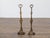 19th Century 19th-Century English Bronze Andirons with Gothic Details and Heart Finials For Sale - Image 5 of 12