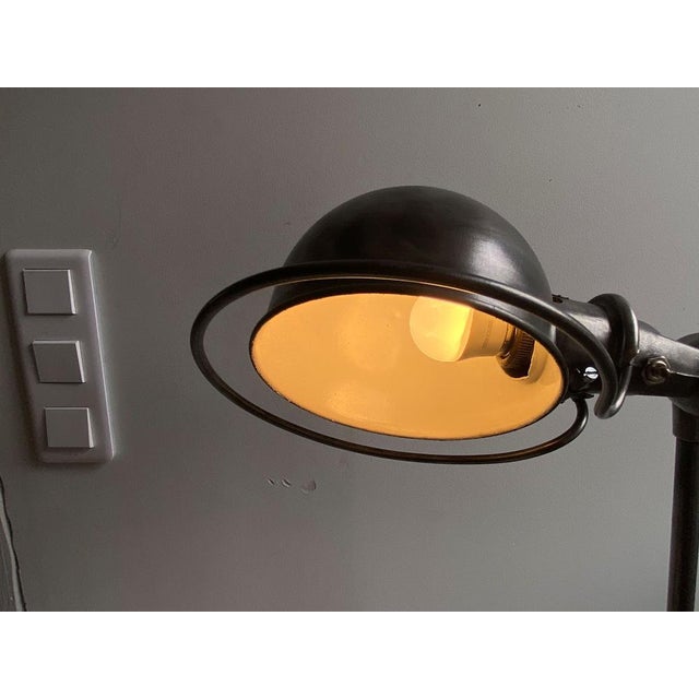 Industrial Graphite Floor Lamp by Jean-Louis Domecq for Jieldé, 1950s For Sale - Image 9 of 13