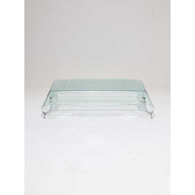 Glass Handkerchief Coffee Table, Italy, 1980s For Sale - Image 14 of 15