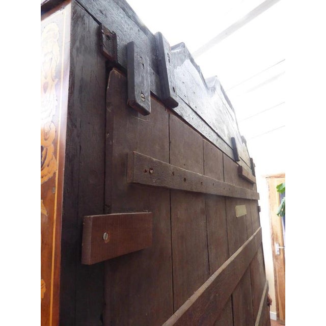 Antique 18th Century Walnut Marquetry Glazed Bookcase, 1730 For Sale - Image 18 of 18
