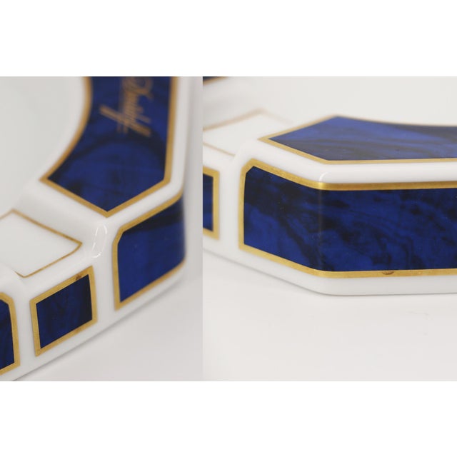 Ceramic Davidoff Blue Ashtray, Hutschenreuther Porcelain, Germany For Sale - Image 7 of 12