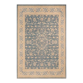 Sunfaded Green/Tan Wool Rug - 8'3'' X 9'10'' For Sale