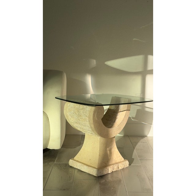 Vintage 1980s Postmodern End Table For Sale - Image 6 of 13