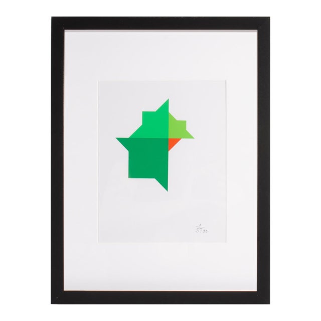 1995 “Konstruktion and Intuition” Serigraph Print by Anton Stankowski For Sale