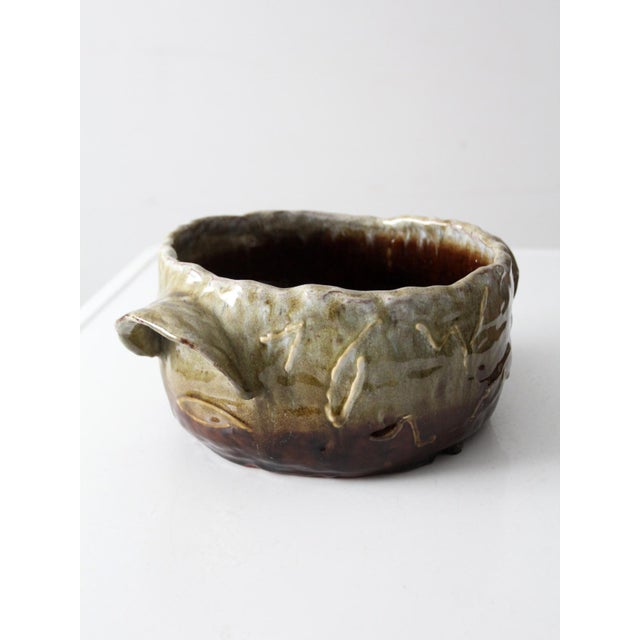 Vintage Studio Pottery Bowl For Sale - Image 9 of 11