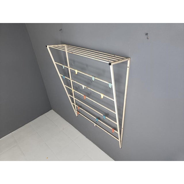 Metal Vintage Coat Rack by Tjerk Reijenga for Pilastro, 1950s For Sale - Image 7 of 10