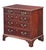 Georgian Small Chest of Drawers of Mahogany on Bracket Feet For Sale - Image 4 of 14
