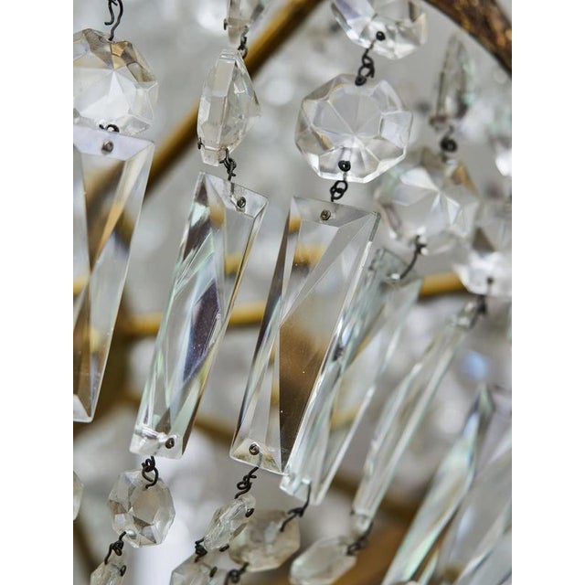 Goldenrod Classic Crystal Chandelier with Thirteen Bulbs For Sale - Image 8 of 10