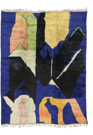 Berber Moroccan Rug Inspired by Paul Klee, 10'00 X 13'00