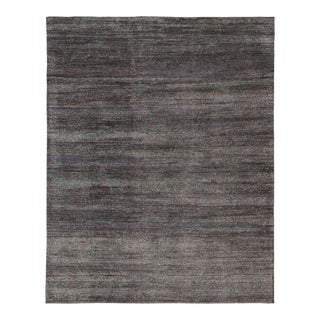 Rug & Kilim’s Moroccan Style Rug in Gray With Blue All-Over Patterns For Sale