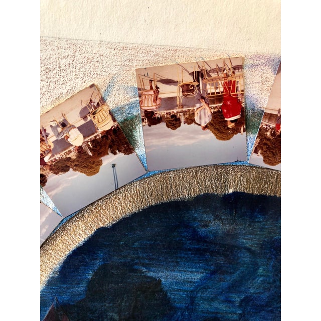 Vera Simons, Afternoon in Tuileries Paris Boats Painting Photo Collage Photograph Assemblage, 1982 For Sale - Image 9 of 11