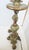 Large Antique Celadon Green & Gilded Candlestick Table Lamps -a Pair For Sale In Philadelphia - Image 6 of 13