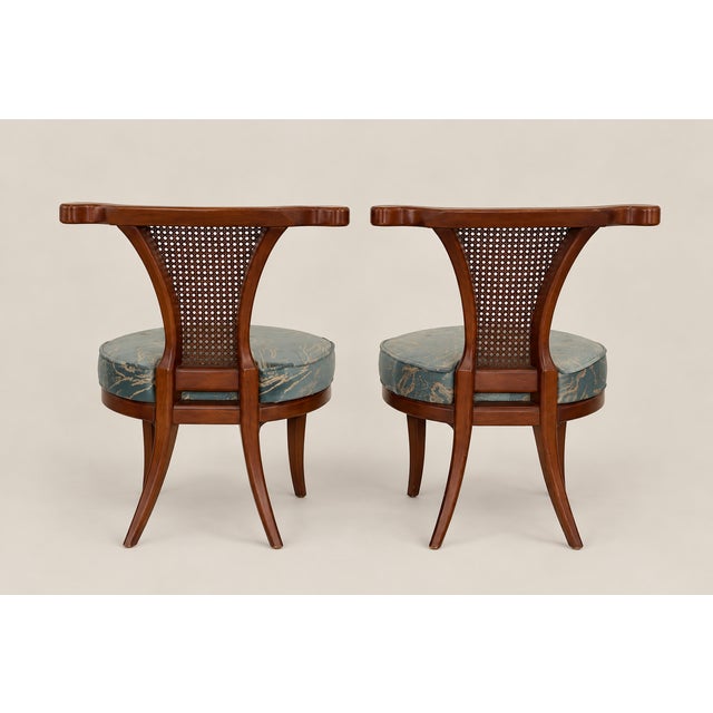 1940s Mid-Century Modern MCM Chairs Attributed to William Billy Haines - Set of Four For Sale - Image 5 of 8