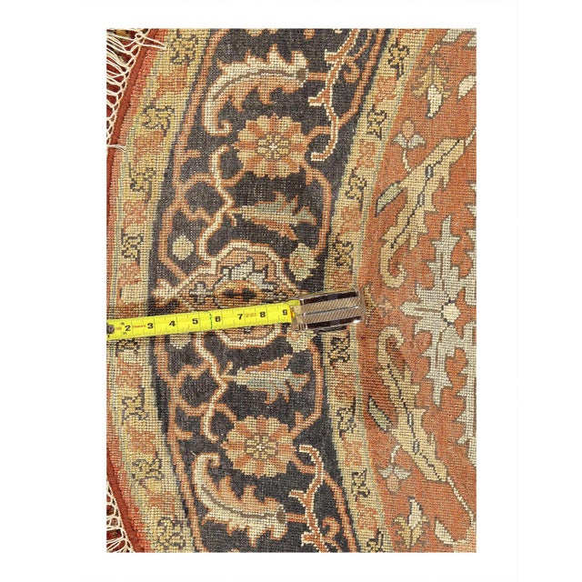 Traditional Pasargad DC Fine Hand Knotted Persian Serapi Design Round Rug For Sale - Image 3 of 5