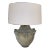 Arteriros Organic Modern Harbor Gray Glaze Gael Table Lamp For Sale