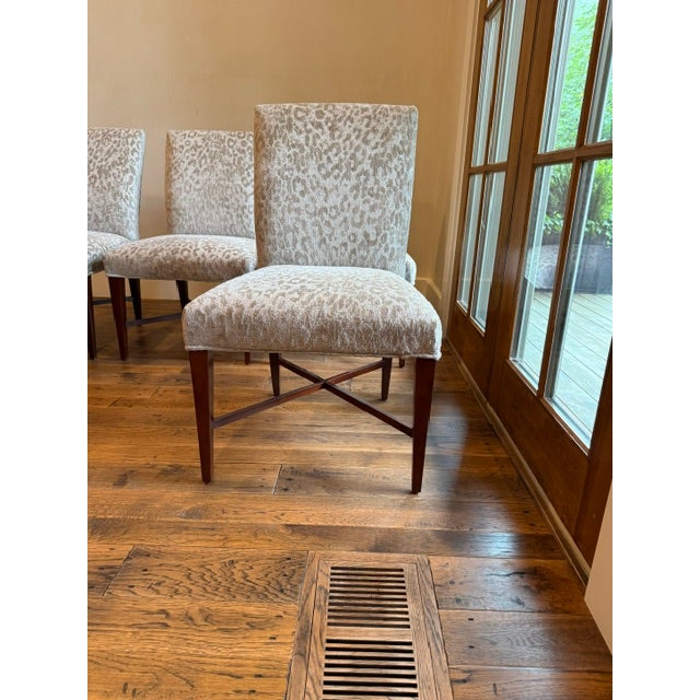 Wood Dining Chairs S/6 Attributed/Styled After Thomas Pheasant by Baker Furniture For Sale - Image 7 of 18