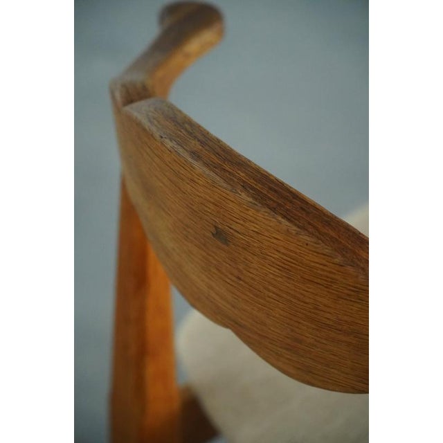 Mid-Century Modern Danish Chairs in Oak and Hessian by Henning Kjærnulf, 1950s, Set of 8 For Sale - Image 9 of 18