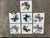 Ceramic Mid-Century Modern Hand-Painted Butterfly Ceramic Tiles, Spain, Set of 7 For Sale - Image 7 of 7