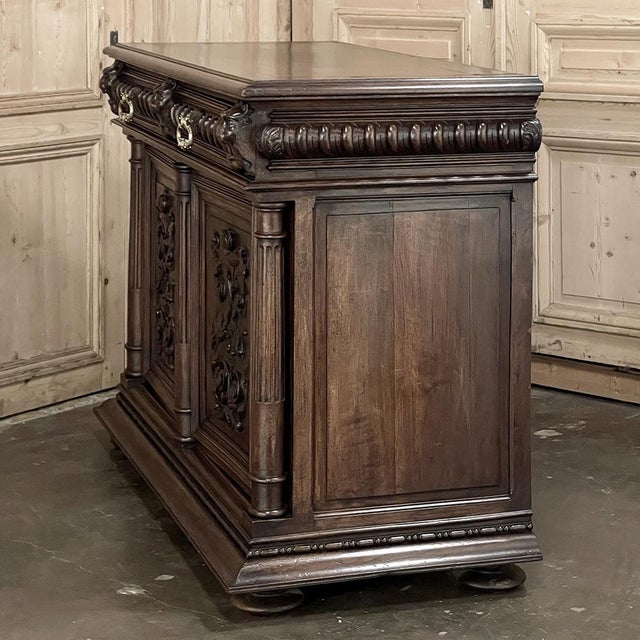 Antique 19th Century French Renaissance Revival Walnut Buffet For Sale - Image 15 of 18