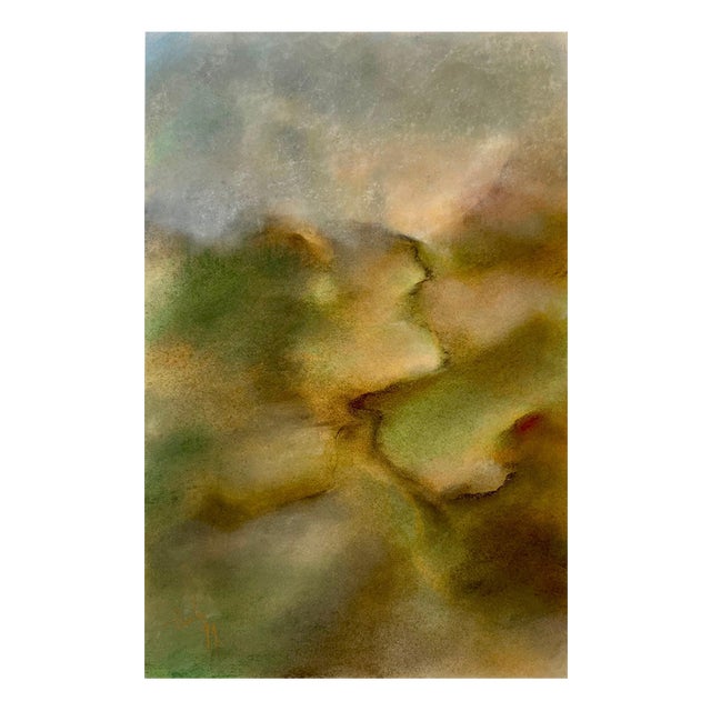 Gilbert Pauli, Mountains, 1991, Pastel on Paper For Sale