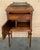 1900-1909 Pair of French Oak Nightstands With Drawer, Door and Bronze Crest For Sale - Image 4 of 11