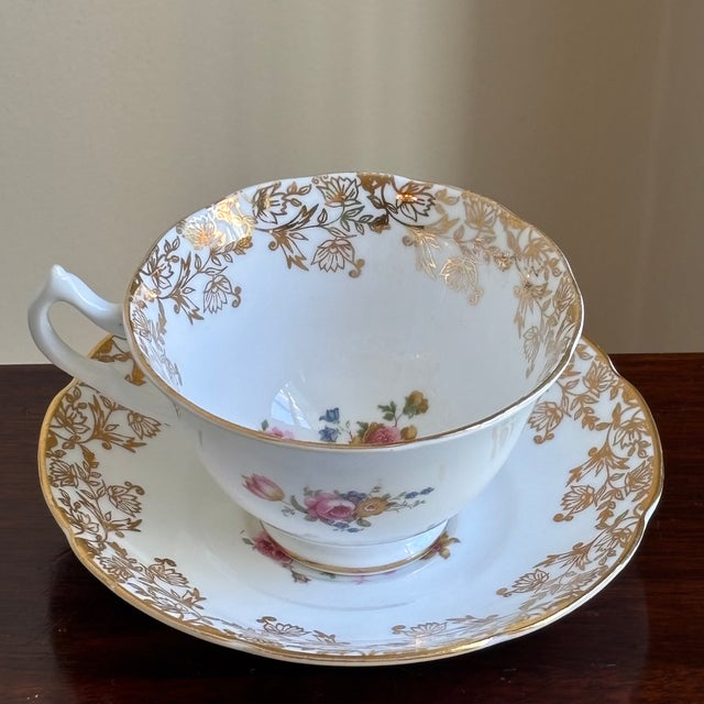 Mid 20th Century Mid-20th Century English Collingwoods Bone China Teacup For Sale - Image 5 of 18