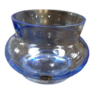 Late 20th Century Bohemia Glass Vase For Sale