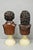 Late 20th Century Classical Maitland Smith Style Carved Mahogany Wood Bust on Alabaster - A Pair For Sale - Image 15 of 15