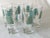 Mid-Century Modern 1960s Turquoise, White & Gilt Highball/Lemonade Glasses - Set of 6 For Sale - Image 3 of 11