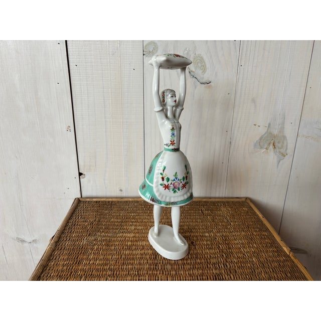 Hungarian Hollohaza Porcelain Figurine For Sale - Image 11 of 14
