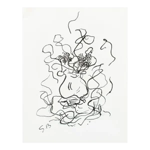 1987 After Georges Braque for Verve "Vase and Flowers", Second Edition Print
