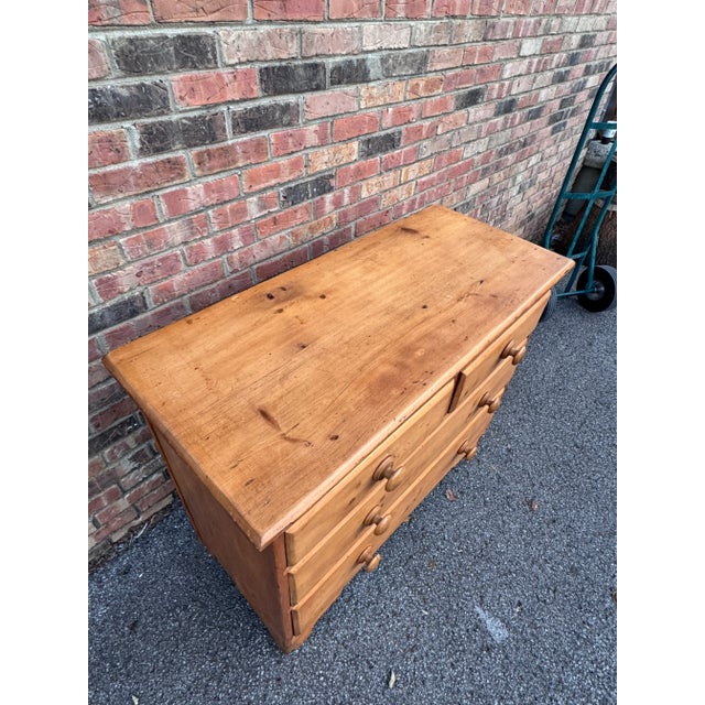 19th Century English Pine Chest of Drawers For Sale - Image 10 of 12