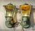 Funky Pair of Vintage Solid Brass Wall Lanterns 5”.75 X 5”.75 X 11”.75 High For Sale - Image 4 of 15