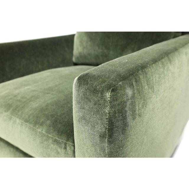Forest Green Lounge Chairs Harvey Probber Style in Forest Green Mohair For Sale - Image 8 of 8