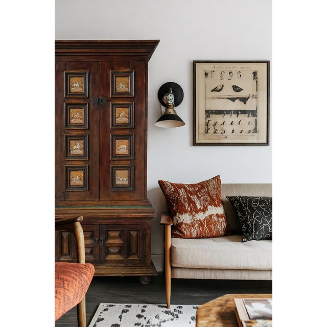 This antique Spanish European style cabinet is incredible. It has strong architectural form and rich, aged patina. The...