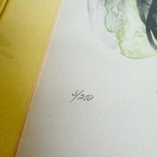 Vintage Mother and Daughter Lithograph Signed and Numbered For Sale - Image 4 of 9