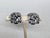 Vintage 1970s Signed Napier Silvertone Floral Half Hoop Clip Earrings-2 Pieces For Sale In Philadelphia - Image 6 of 7