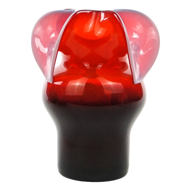 Postmodern Vase by Czesław Zuber for Sudety Glassworks, Poland, 1970s For Sale