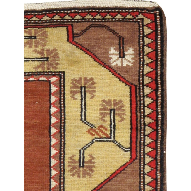 A vintage Turkish Anatolian rug from the mid-20th century.