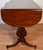 1930s English Regency Style Mahogany Lyre Base Drop-Leaf Sofa Table For Sale - Image 16 of 18