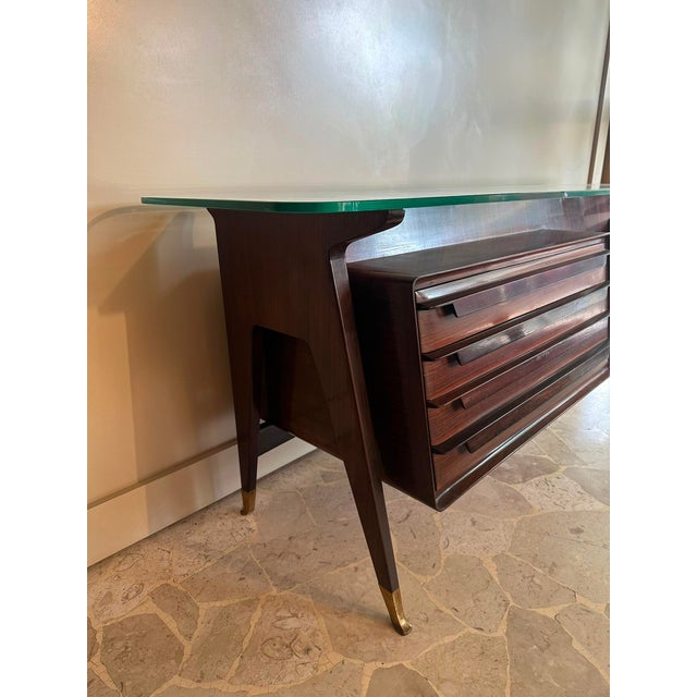 Console Desk attributed to Vittorio Dassi, Italy, 1950s For Sale - Image 9 of 17