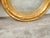 Pair of English Giltwood 1940s Round Convex Mirrors with Carved Oak Leaves For Sale - Image 9 of 11