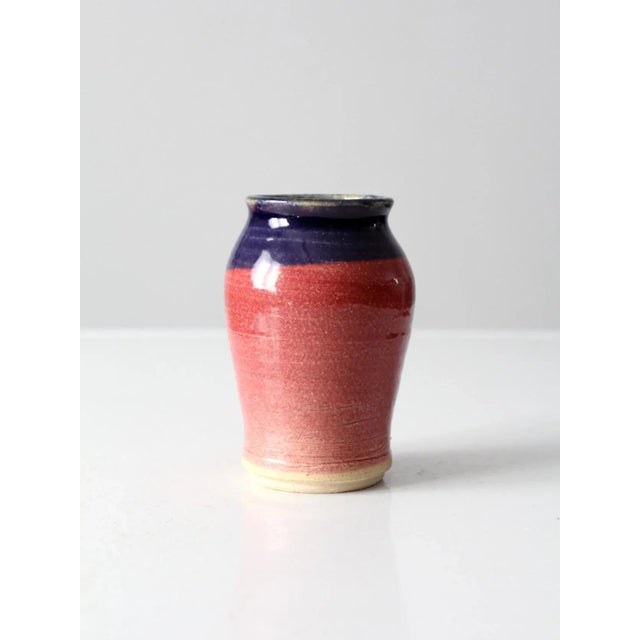 Vintage Studio Pottery Vase For Sale - Image 9 of 9