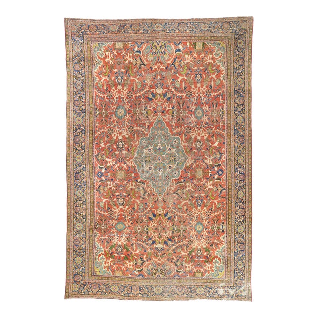 Late 19th Century Persian Mahal Rug, 13'00 X 19'08 For Sale